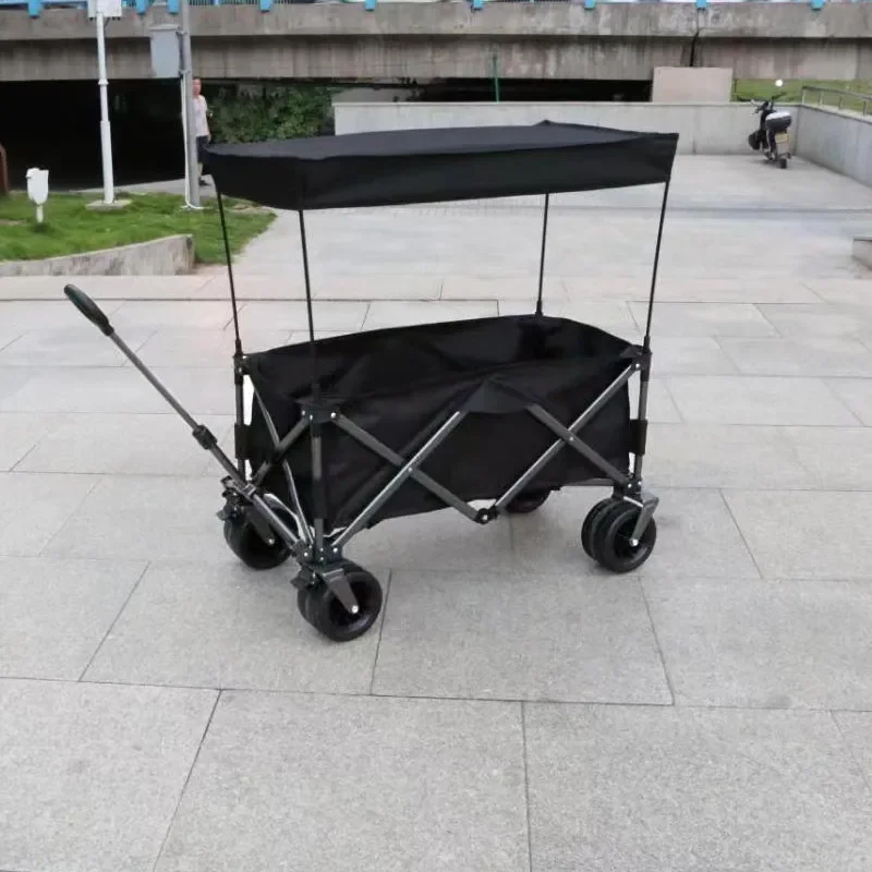 Outdoor Camping Car Roof Removable Awning Canopy Wagon Sun Cover Shade Children's Picnic Pull Cart Trolley Sunshade Accessories