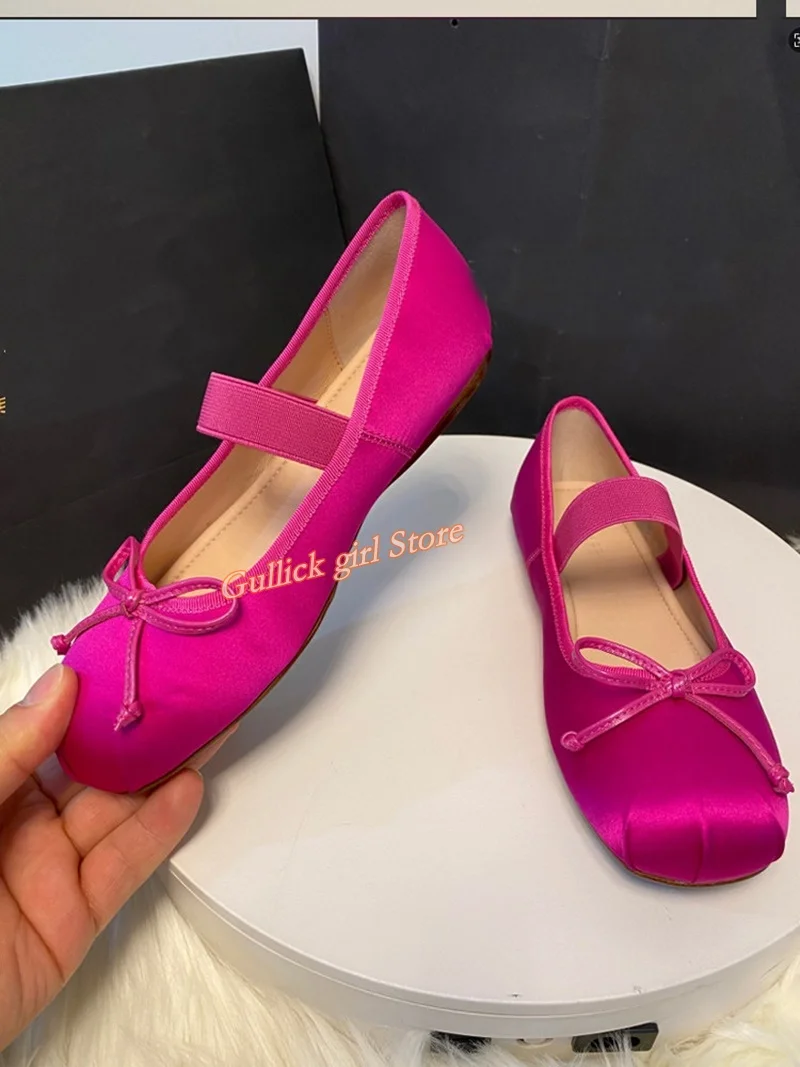 

Ретро-туфли Мэри Джейн из атласа с зеленым эластичным ремешком, на низком каблуке, с узлом, ручная работа, реальные фото, коллекция 2026, женские, для выхода в свет, с квадратным носком