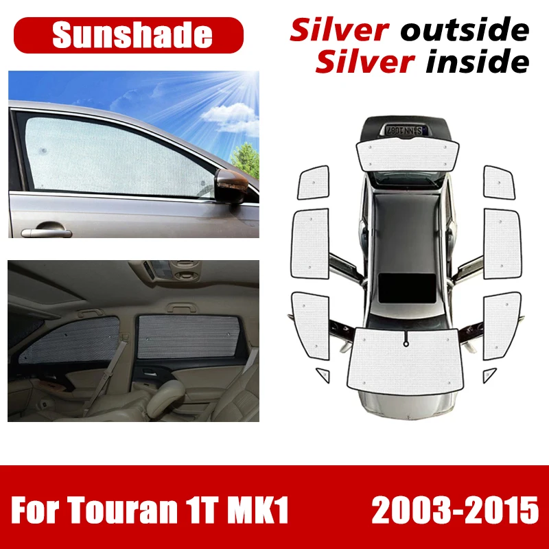 

Car Windshield Sunshade For VW Volkswagen Touran 2004 Accessories 1T MK1 2003~2015 Sun Visor Anti-UV Side Window Sunscreen Parts