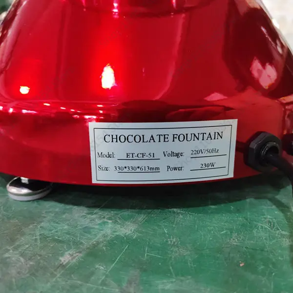 Chocolate Fountain Machine Spray Buffet Hotel Ice Cream Birthday Display Fountain Machine