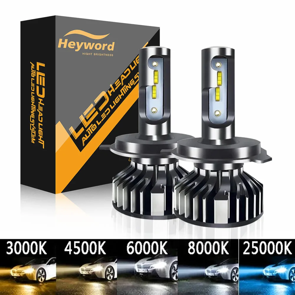 Heyword 26000lm 160W 1860 CSP chip 3000k/4300k/6000k/8000k Car LED Headlight   h4 h7 h1 LED headlights 9005 H7  h11 led light 