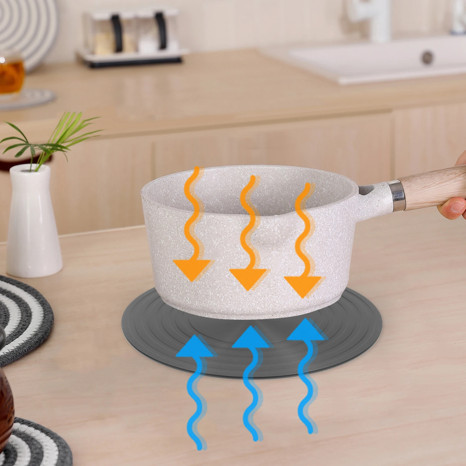 

Heat Diffuser for Gas Stove Aluminum Alloy Stove Plate Kitchen Cooktop Heat Transfer Plate Thawing Steaks Chicken Pork Lamb