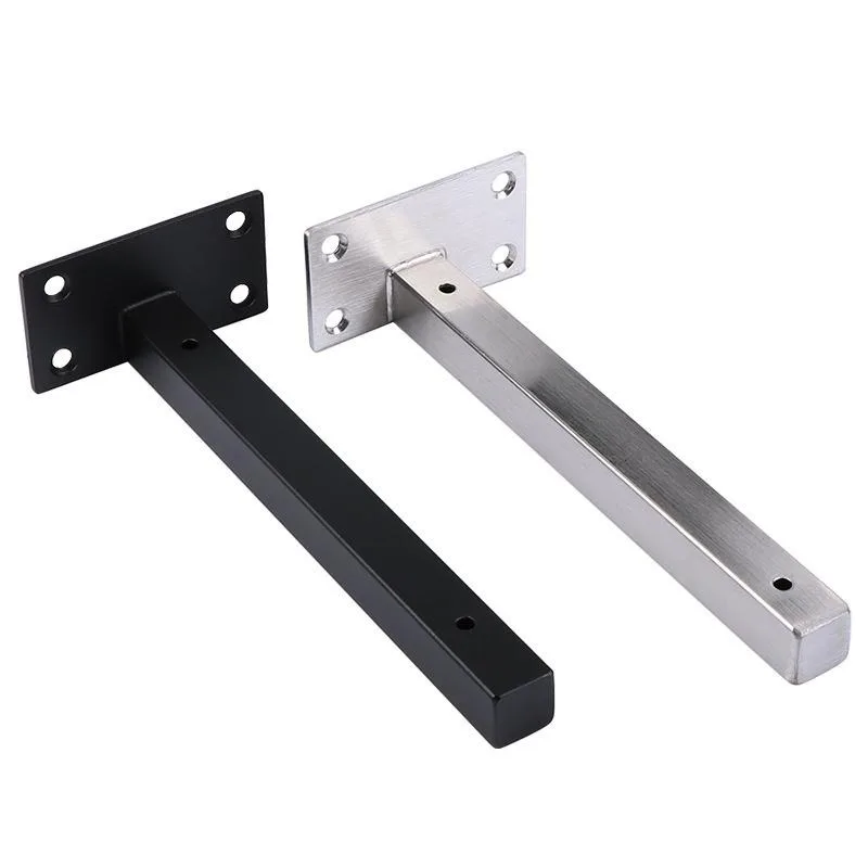 Stainless steel one-word bracket baffle support frame wall rack, load-bearing laminate support hanging bracket one piece