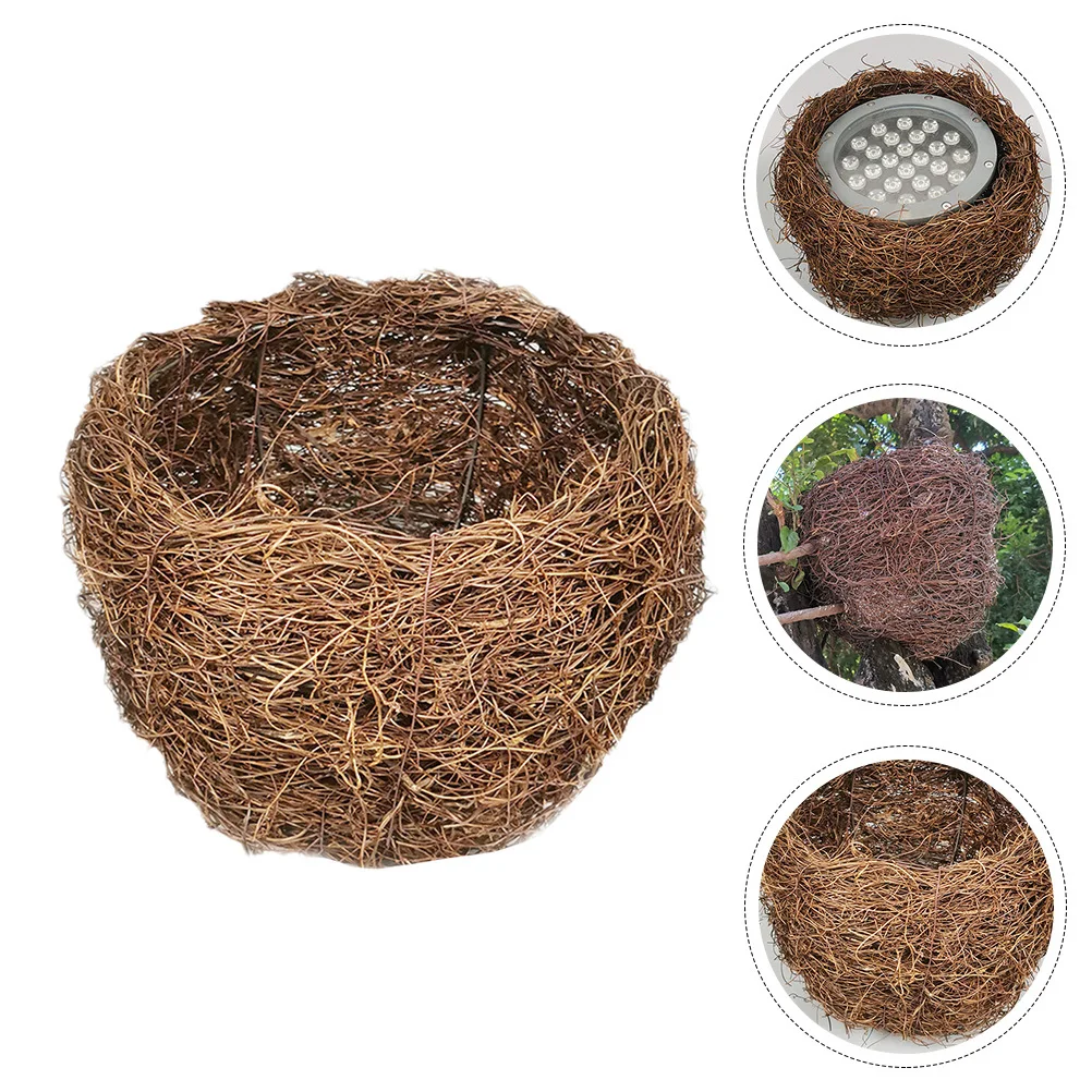 

1 шт. абажур из искусственного ротанга, устойчивый к погодным условиям, легкий, в форме птичьего гнезда, для наружного и внутреннего декоративного освещения