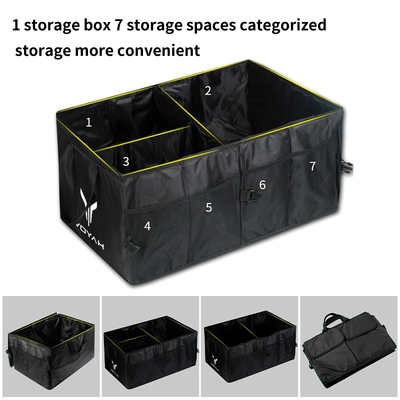 Car Trunk Storage Box Large Capacity Folding Organizer For Voyah Free Dreamer Zhuiguang H53 2021 2022 2023 2024 Auto Accessories