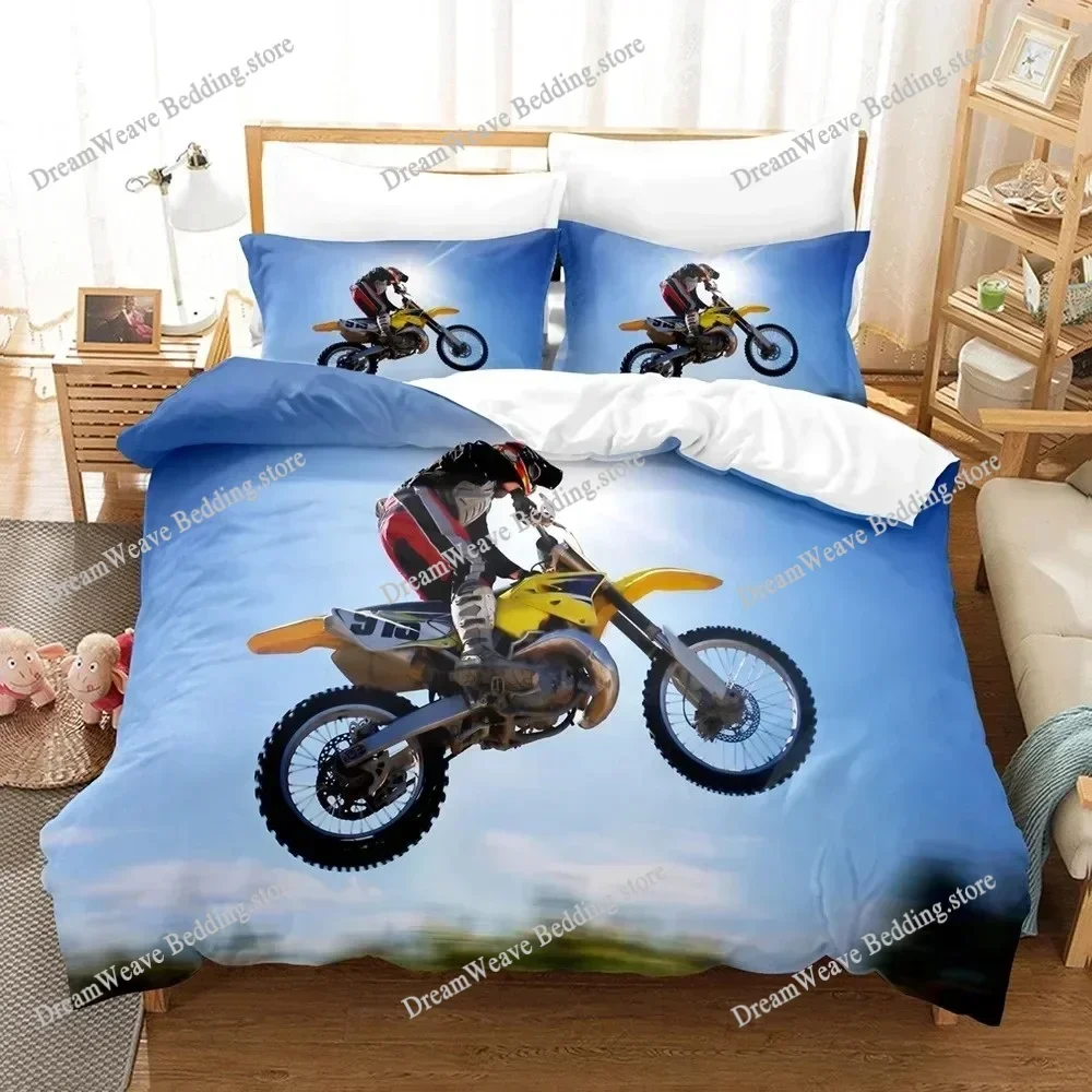 

3D Print Motorcycle Bedding Sets Duvet Cover Set with Pillowcase Twin Full Queen King Bedclothes Bed Linen Quilt Cover963