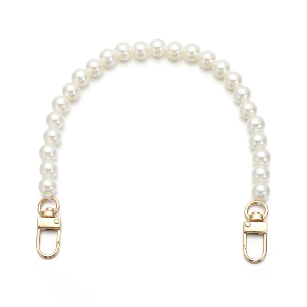Fashion Pearl Belt Accessories DIY purse Replacement Bags Handbag Handles Pearl Strap Long Beaded Chain