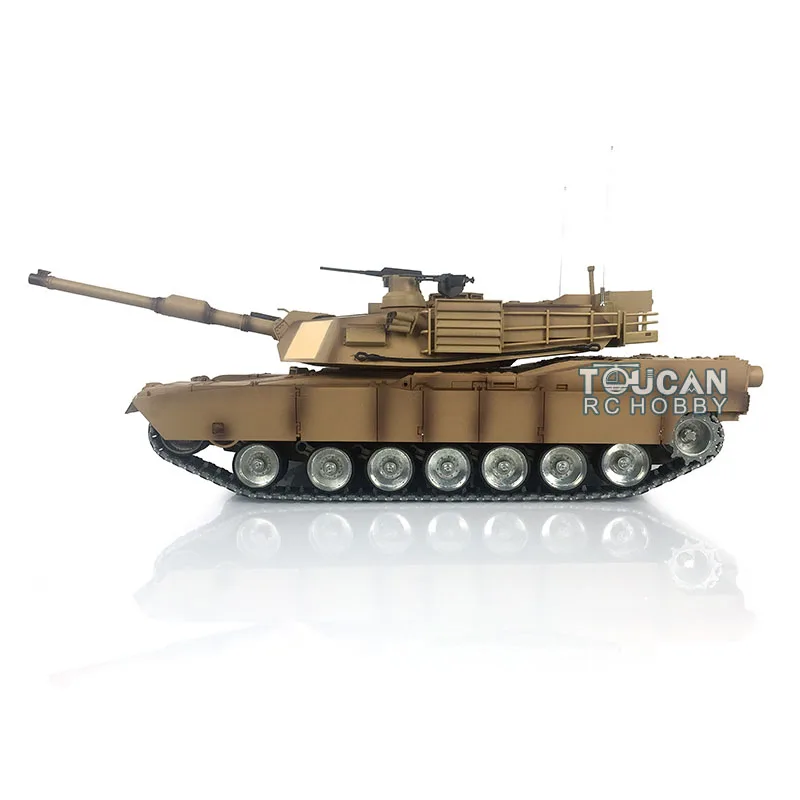 Heng Long 7.0 Abrams RTR RC Tank 1/16 3918 360° Turret Barrel Recoil Metal Track TH17804-SMT4