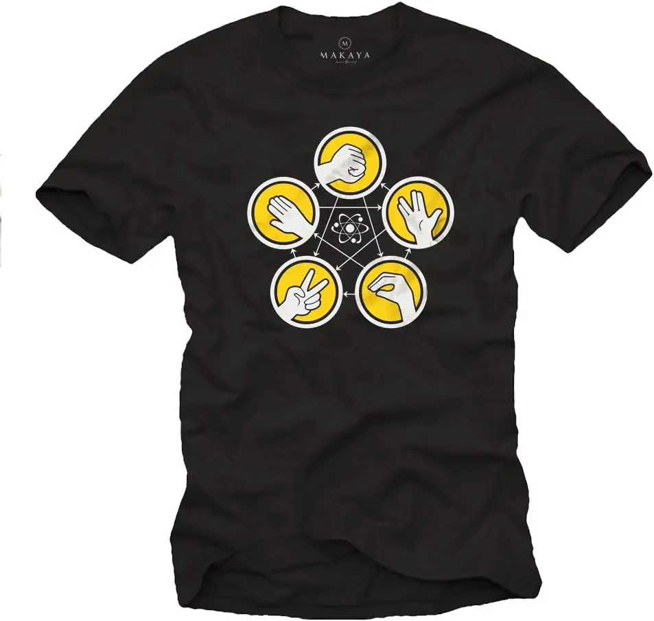 Rock Paper Scissor Lizard Spock - Sheldon T-Shirt