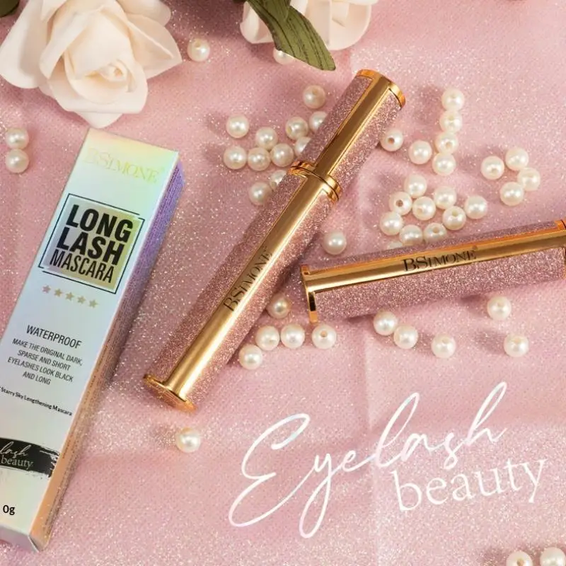 Máscara de pestañas resistente al agua 4D de 12g para longitud y volumen extremos, cosméticos de maquillaje de pestañas negros de larga duración a prueba de manchas