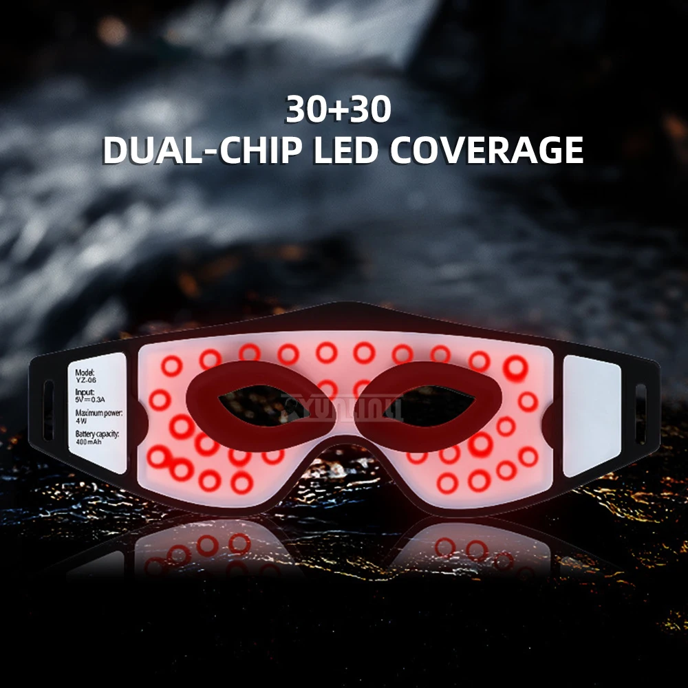 

Перезаряжаемое устройство для красоты глаз Светодиодная силиконовая маска для глаз с семицветным фотонным омоложением кожи Удобная