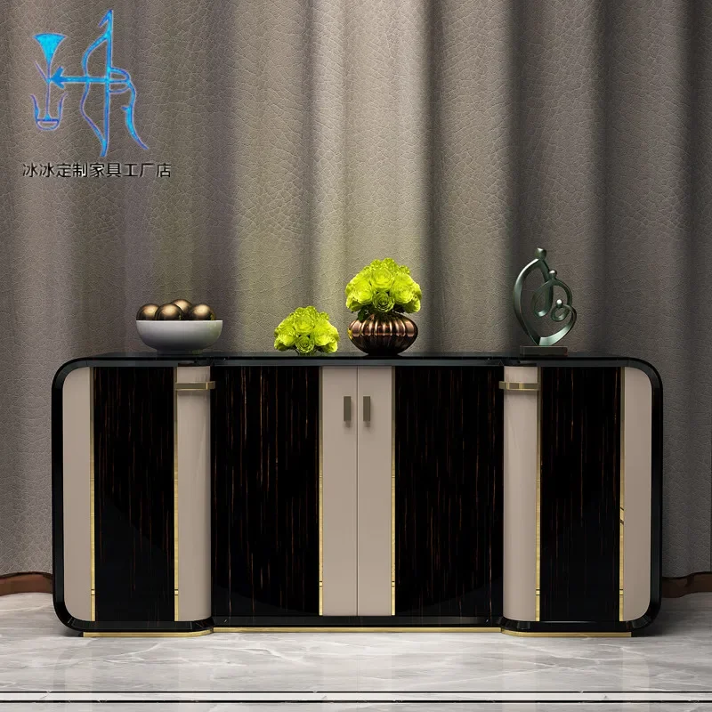 

American Light Luxury Entrance Cabinet Storage Cabinet Household Partition Sideboard Cabinet Household Curio