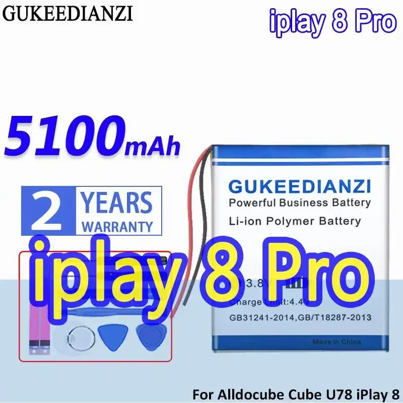 Для Alldocube Cube U78 Iplay 8 Pro Iplay8 планшетный ПК 5100 мАч аккумулятор для ноутбука стабильный