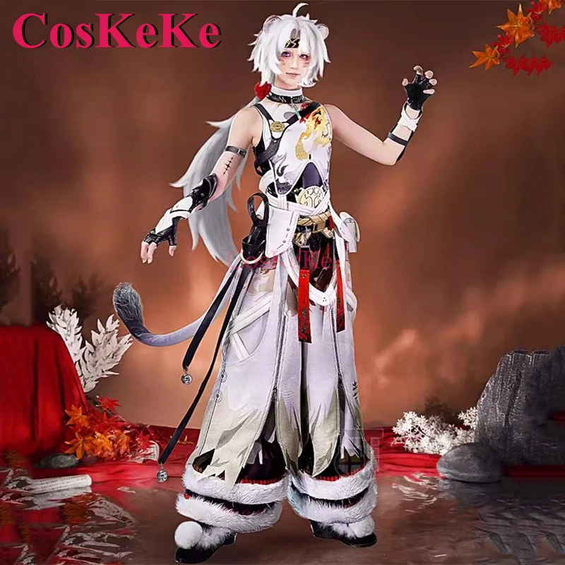 CosKeKe Ling Yang Cosplay Game Wuthering Waves Costume Lion Dance Boy Fashion Combat Uniform Activity Party Role Play Clothing