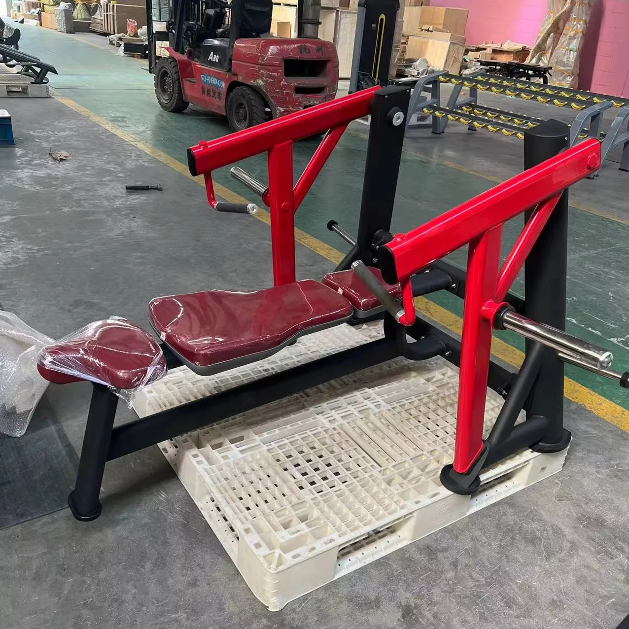 

High End Gym Bench Plate Loaded Machine Commercial Gym Equipment MS615 Horizontal Bench Chest Press for Gym Use