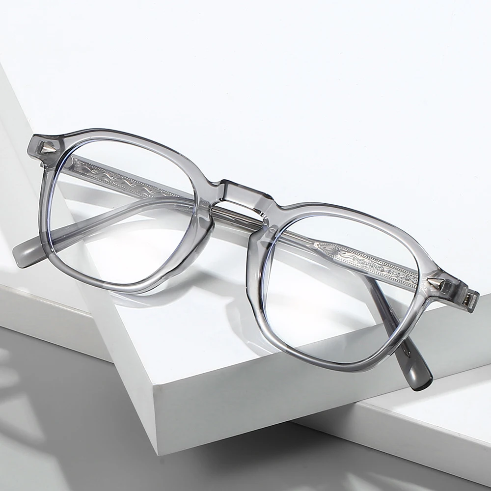 Premium Anti-Blaulicht-Brille für Männer und Frauen, Retro, dicker quadratischer Rahmen, TR90, leichte Computerbrille, modische Brille