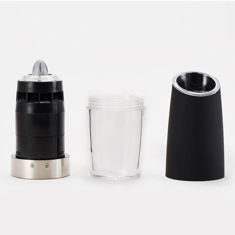 Kitchen 120ML Gravity Sensor Electric Pepper Mill Grinder Ceramic Core Spice Grinding Bottle Salt Pepper Seasoning Jar