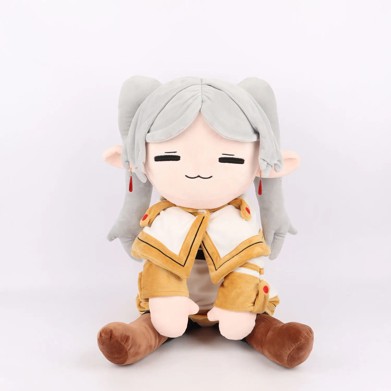 75cm At The Funeral Elf Frieren Frieren Plush Cotton Stuffed Kawaii Figures Anime Peripheral Desktop Decoration Kids Toys Gift