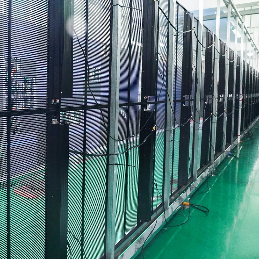 Led  Customizable Indoor and Outdoor Glass  Transparent Display ScreensThin Film Display ScreensTransparent Panel  Strip Displa