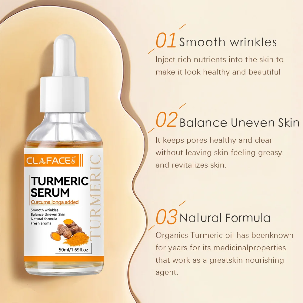 Turmeric Facial Essence Can Penetrate The Epidermis , Deeply Nourishing Providing Gentle and Efficient Care for The Skin