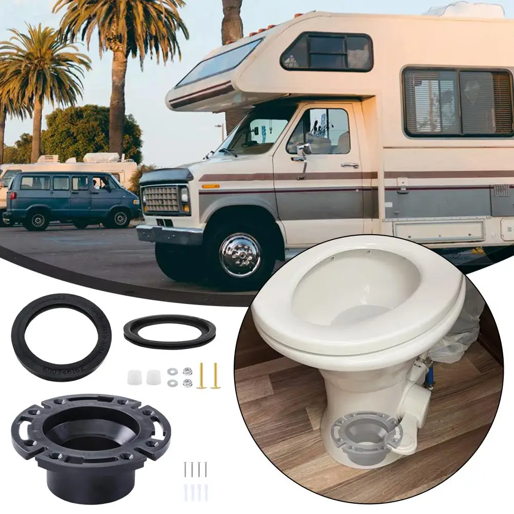 

RV Toilet Seal and 3’’ Socket RV Toilet Flange Kit, Do-Metic 300/310/320 RV Toilets,Replacement for 3853458 S8L1