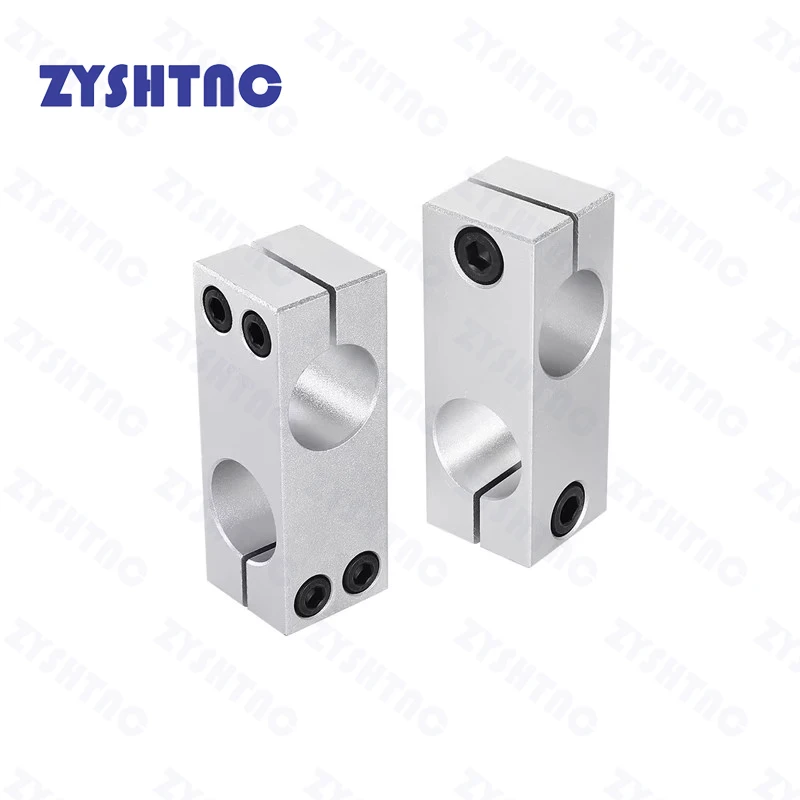 1pcs Aluminum Alloy Optical Axis Cross Block Steel Pipe Fixing Bracket Connecti Dia 6 8 10 12 14 15 16 17 18 20 22 25 In Stock image 5