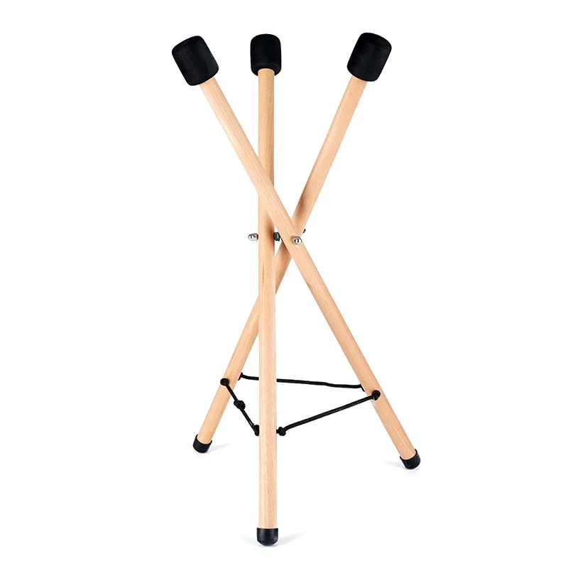

Ethereal Drum, Hand Disc Portable Drum Stand Folding Tambourine Stand Solid Wood Beech Professional Performance Stand