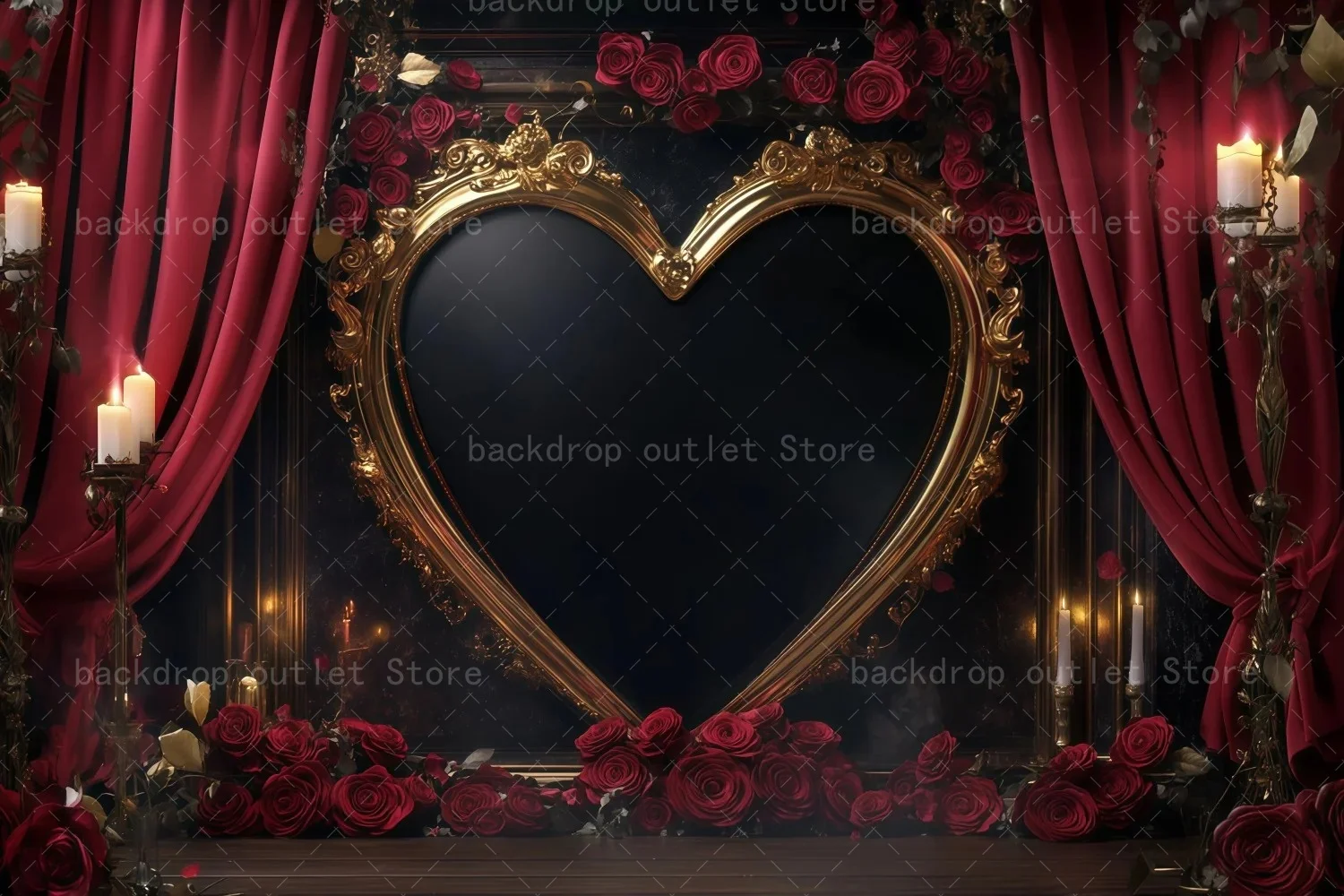 Mehofond cenário de fotografia do dia dos namorados, 14 de fevereiro, cenas românticas dos namorados, amor vermelho, coração, retrato floral