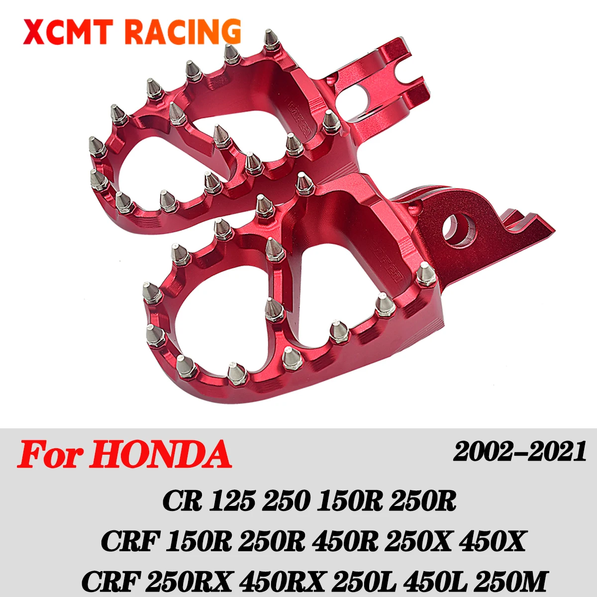 Motorcycle CNC FootRest Footpegs Foot Pegs Pedals For HONDA CR 125 250 150R CR250R CRF 150R 250R 450R 250 450 X RX L M 2002-2021