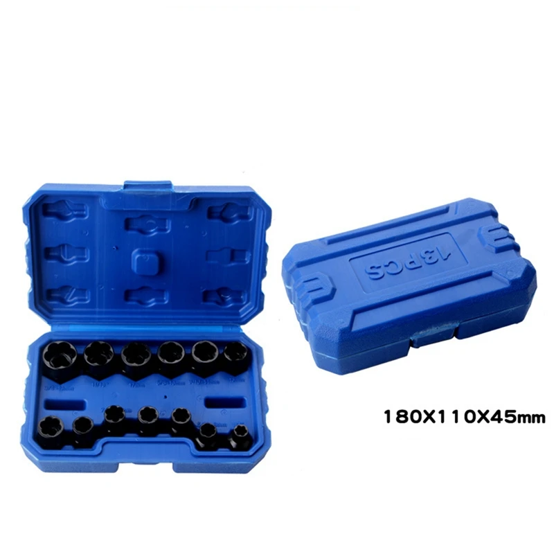 Nut And Bolt Extractor Damaged Screw Remover Impact Socket Tool Set Bolt Nut Screw Removal Socket Wrenchtool Kit