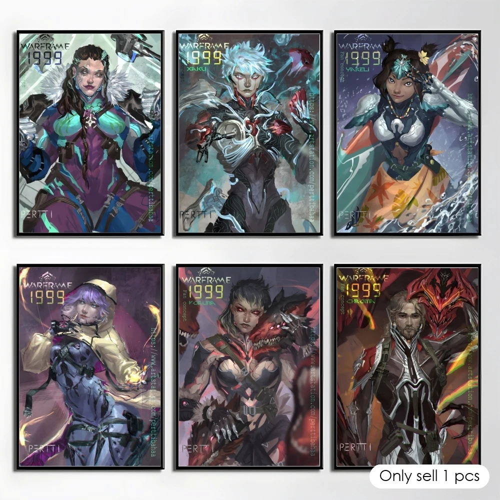 Video Game W-Warframe Poster Elegant And Affordable Wall Art Stickers For Dormitory Living Room And Bedroom Spaces