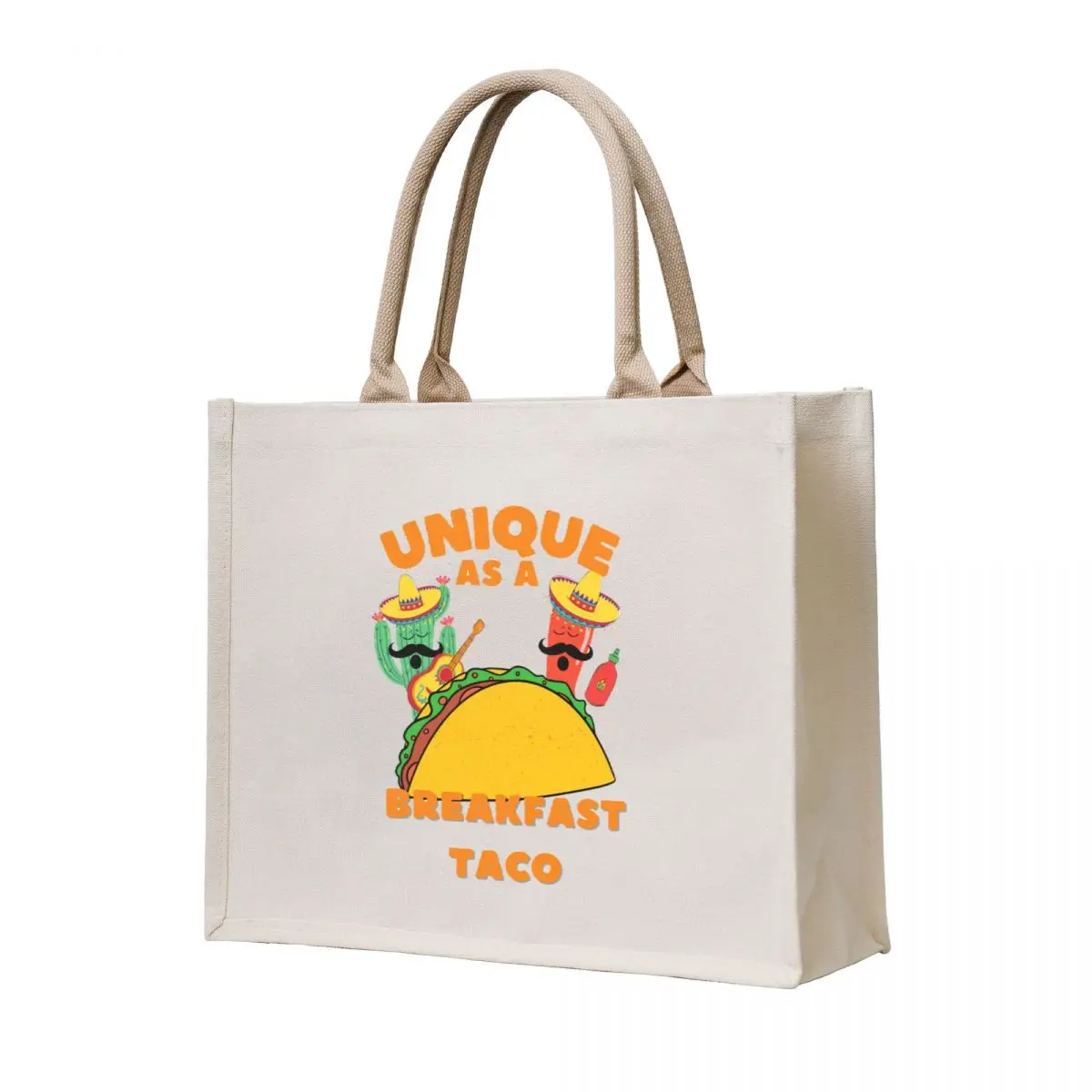 

Unique as a breakfast Taco funmy designs for friends Tote Bag Reusable bags eco pack women bag