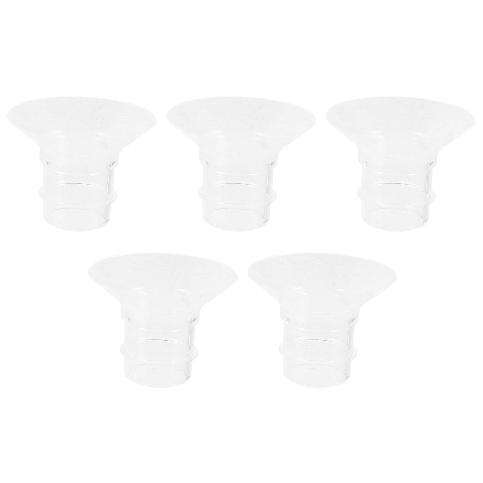 

5 шт. фланцевые вставки для молокоотсоса, прочная силиконовая замена для носимых аксессуаров для электрического молокоотсоса, удобное и безопасное использование