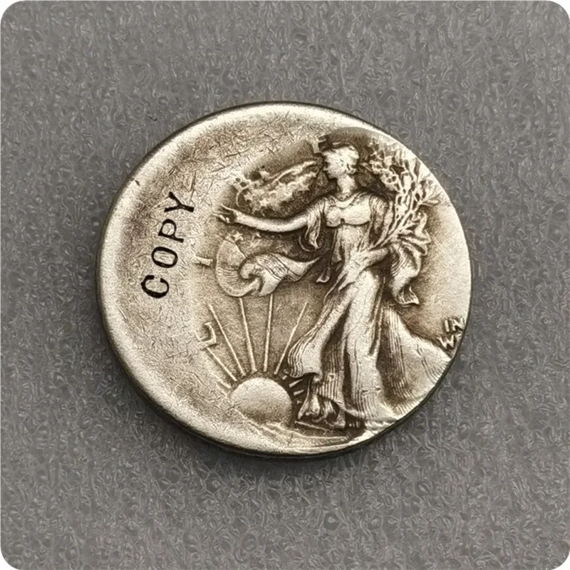 الولايات المتحدة الأمريكية خطأ مختلف مع مركز عاري نسخة عملات نادرة تحدي عملات الجيب هدايا عيد الميلاد