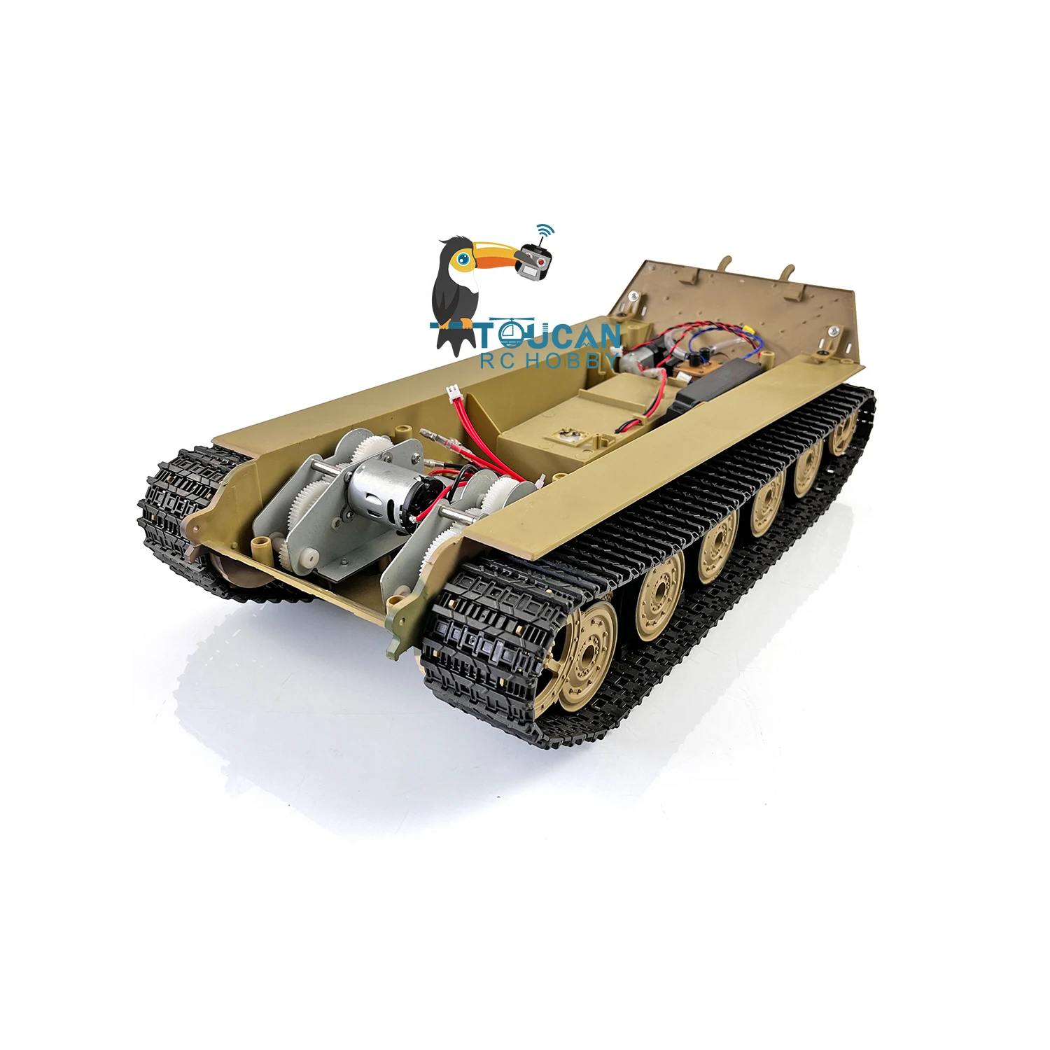 HengLong 1/16 Scale King Tiger RC Tank Model 3888A Chassis W/ Plastic Tracks Wheels RC Parts Toy TH00387