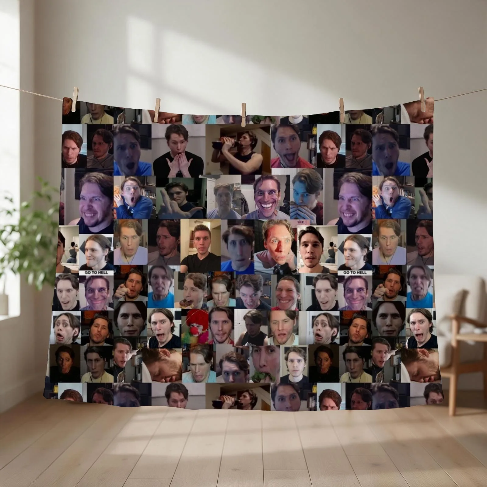 Jerma Collage Throw Blanket Decorative Sofa Sofa Throw Blankets For Sofas Baby Blankets