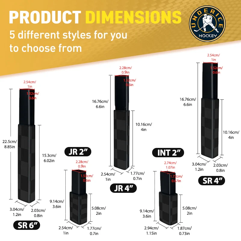 Hockey Ice Hockey Stick Extension 4/6inch High Quality Adult Length Light Weight For Hockey Stick End Plug Hockey Accessories
