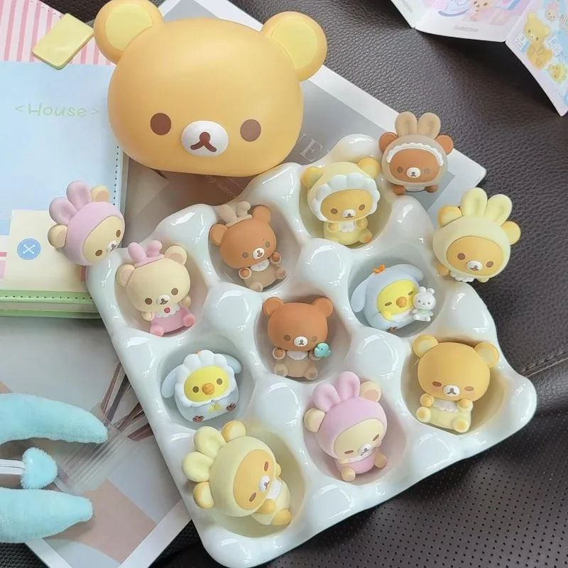 Anime-Figuren Rilakkuma Blind Box Spielzeug Mochi Baby Serie Niedliche Puppe Kawaii Modell Spielzeug Sammlerstücke Ornamente Geschenke