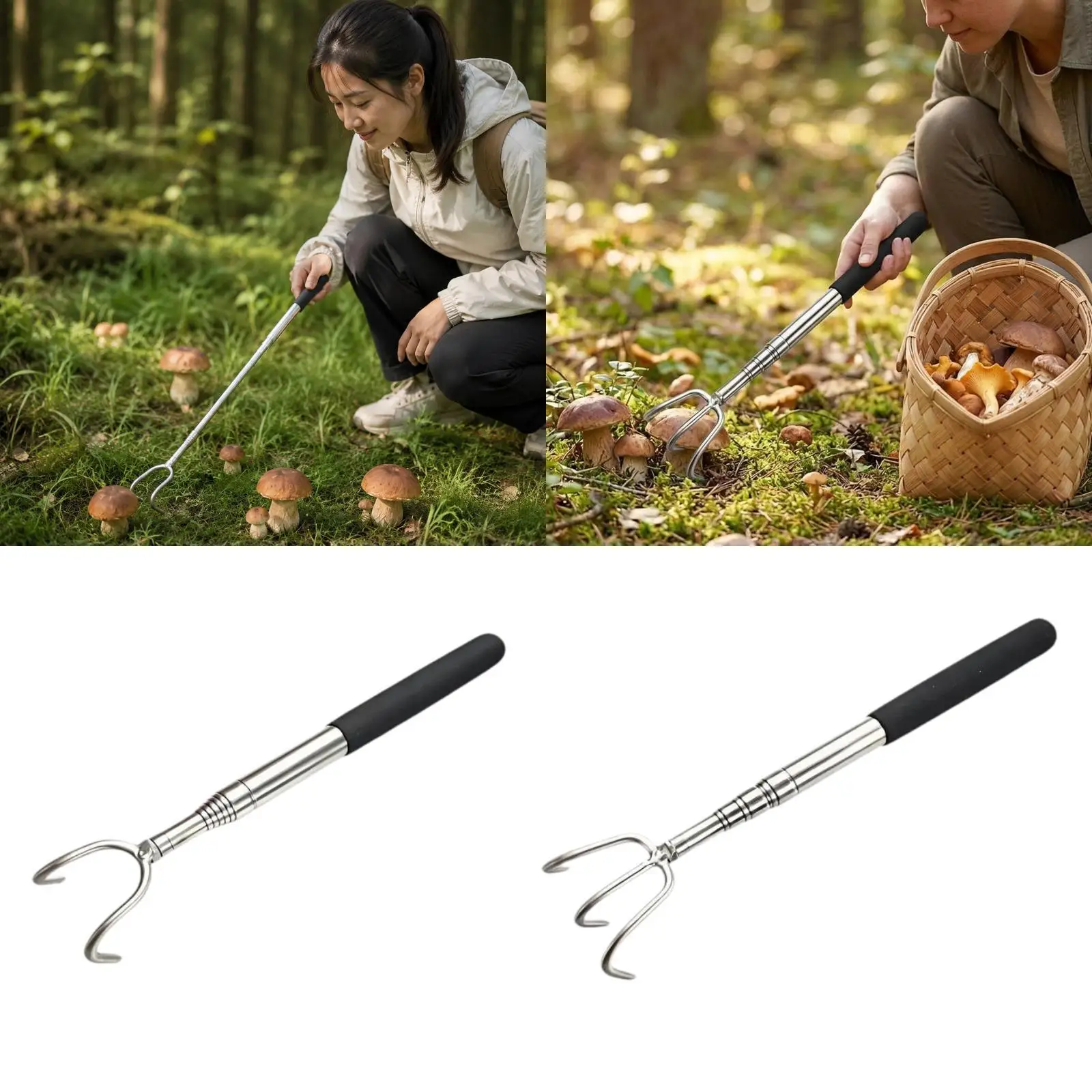 Mushroom Foraging Picker Telescopic Mushroom Picking Tool Mushroom Foraging Tool