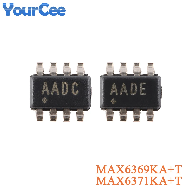 2pcs MAX6369KA+T MAX6371KA SOT-23-8 MAX6369  MAX6371 Pin Settable Watchdog Timer Chip IC Integrated Circuit