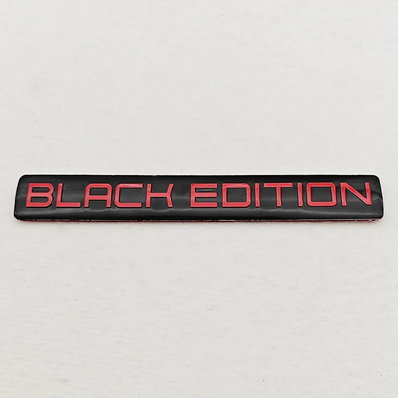 3D aluminium auto motorfiets Trunck logo Black Edition embleem badge sticker auto sticker universele accessoires