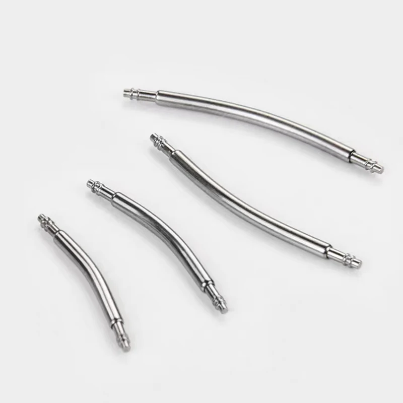 10PCS Curved Spring Bar Dia 1.5mm/1.8mm Watch Strap link Pins fits Width 16mm-24mm Watch Band Bracelet Stainless Steel Link Pins