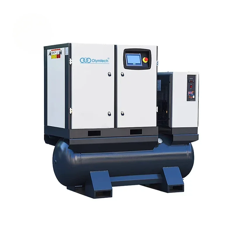 Air Compressor Olymtech 7.5kw PM VSD Rotary Screw Air Compressor 15kw 4 in 1 Industrial Air Compressor 11kw 8Bar 10 Bar