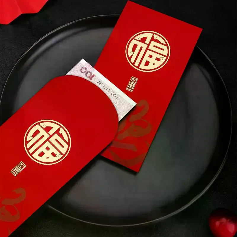 10Pcs/set 2025 Chinese Red Envelopes Snake Year Money Pocket New Year Hongbao Snake New Year Pocket Supplies