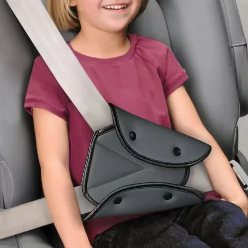 Cinturón de seguridad para niños, cubierta de hombro para bebé, soporte de ajuste del cinturón de seguridad, posicionador de cuello Anti-cuello para coche, cinturón de seguridad para niños