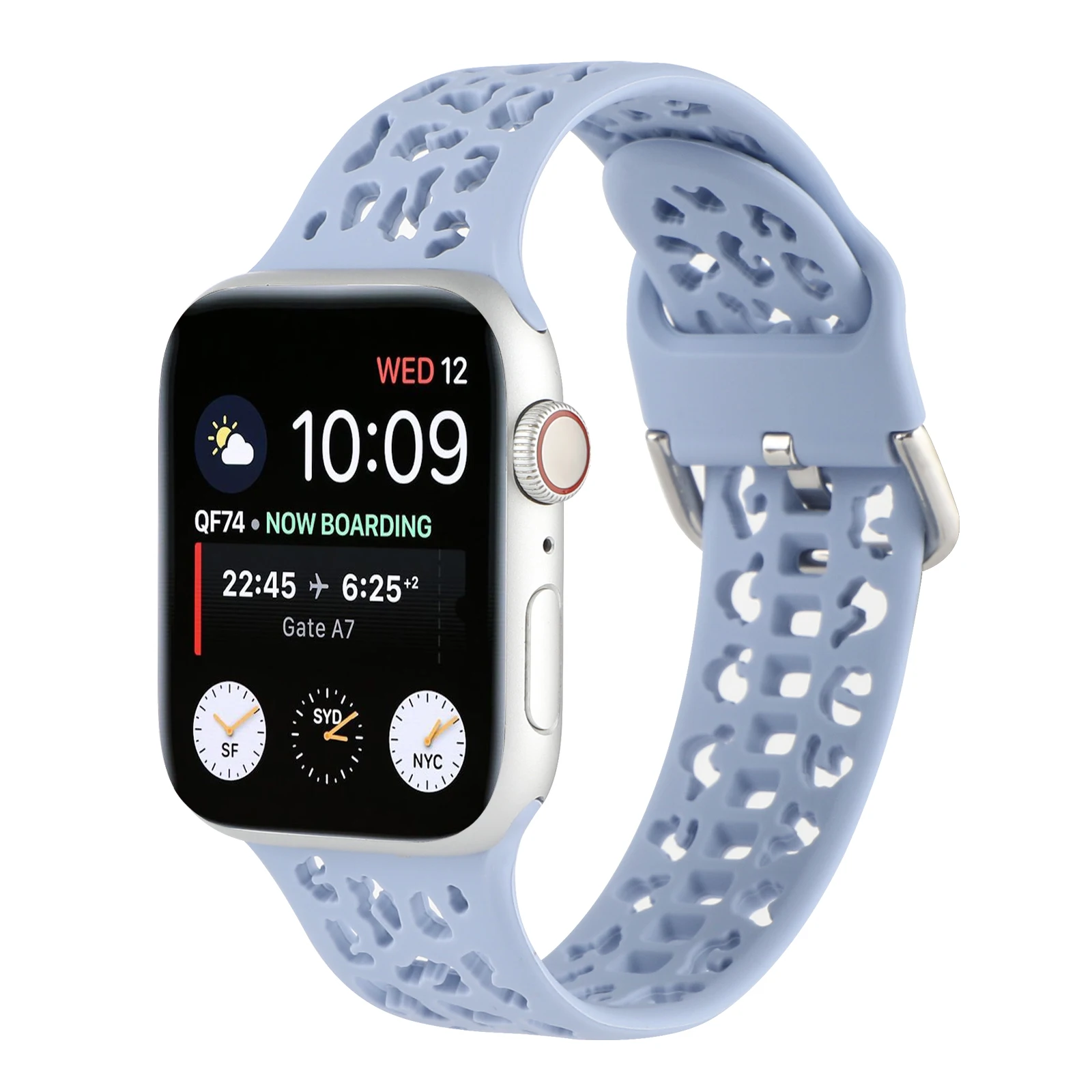 

Strap For Apple Watch 44mm 40mm 45mm 41mm 38mm 42mm Silicone breathable Sports bracelet for iWatch serie 3 4 5 6 se 7 watchband