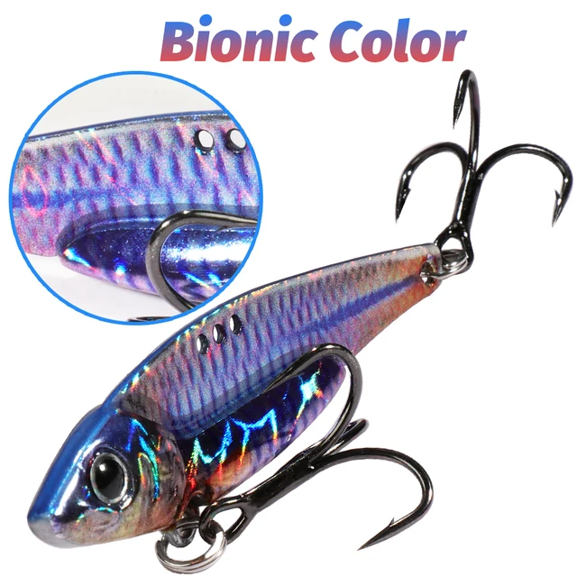 Spinner Spoon Metal Jig Bait 7.5g 10g 16g 20g VIB Tonące ostrze Spinning Treble Hook Spinnerbait Pesca Tackle Sea Fishing Lure