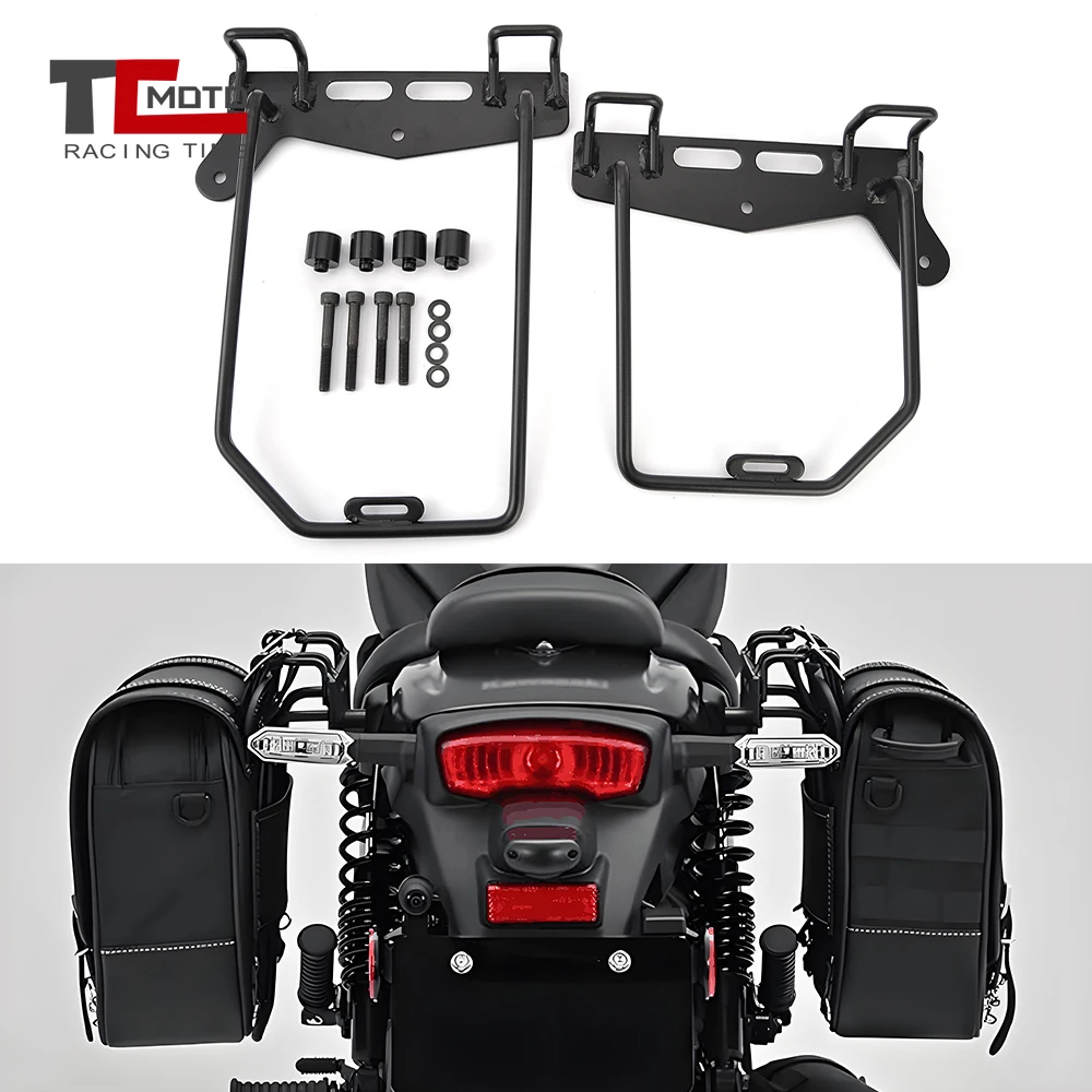 

Для Kawasaki Eliminator 500 450 400 2023-2025 багажник для мотоцикла, седельные сумки, монтажный кронштейн для боковой сумки Eliminator 500