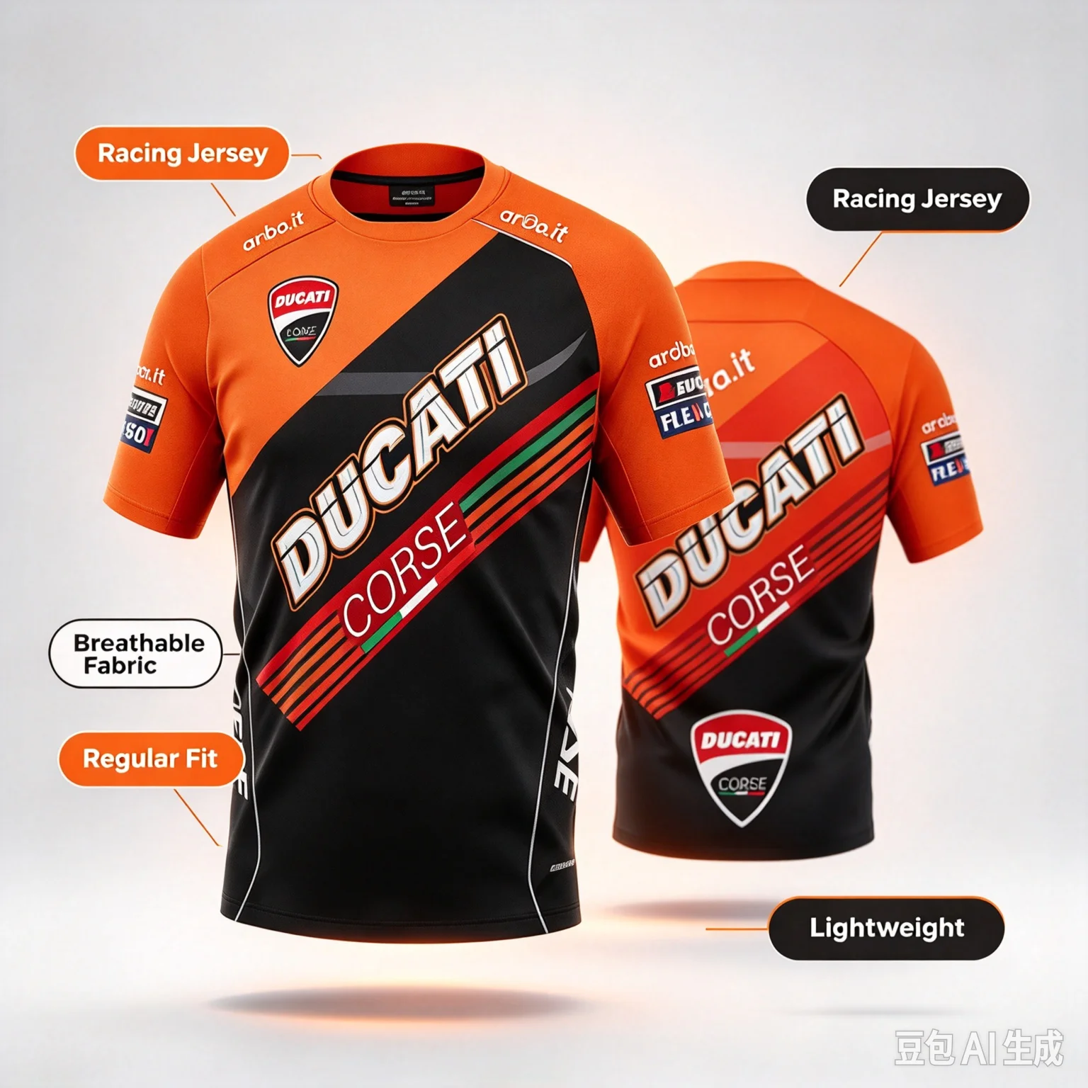 Fashion  New Motorcycle Off Road Bicycle Fans Style Breathable Quick Drying Sports Shirt Extra for 3D Printing Parent-child Tee
