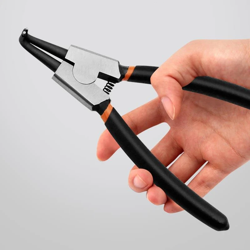 4PCS Circlip Pliers Set Hand Tool Snap Ring Installation & Removal Retaining Crimping Pincers Spring 7 9 13 Inch Sizes